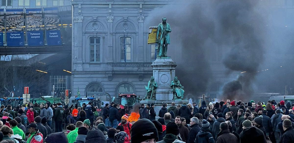 Why are farmers across Europe protesting?