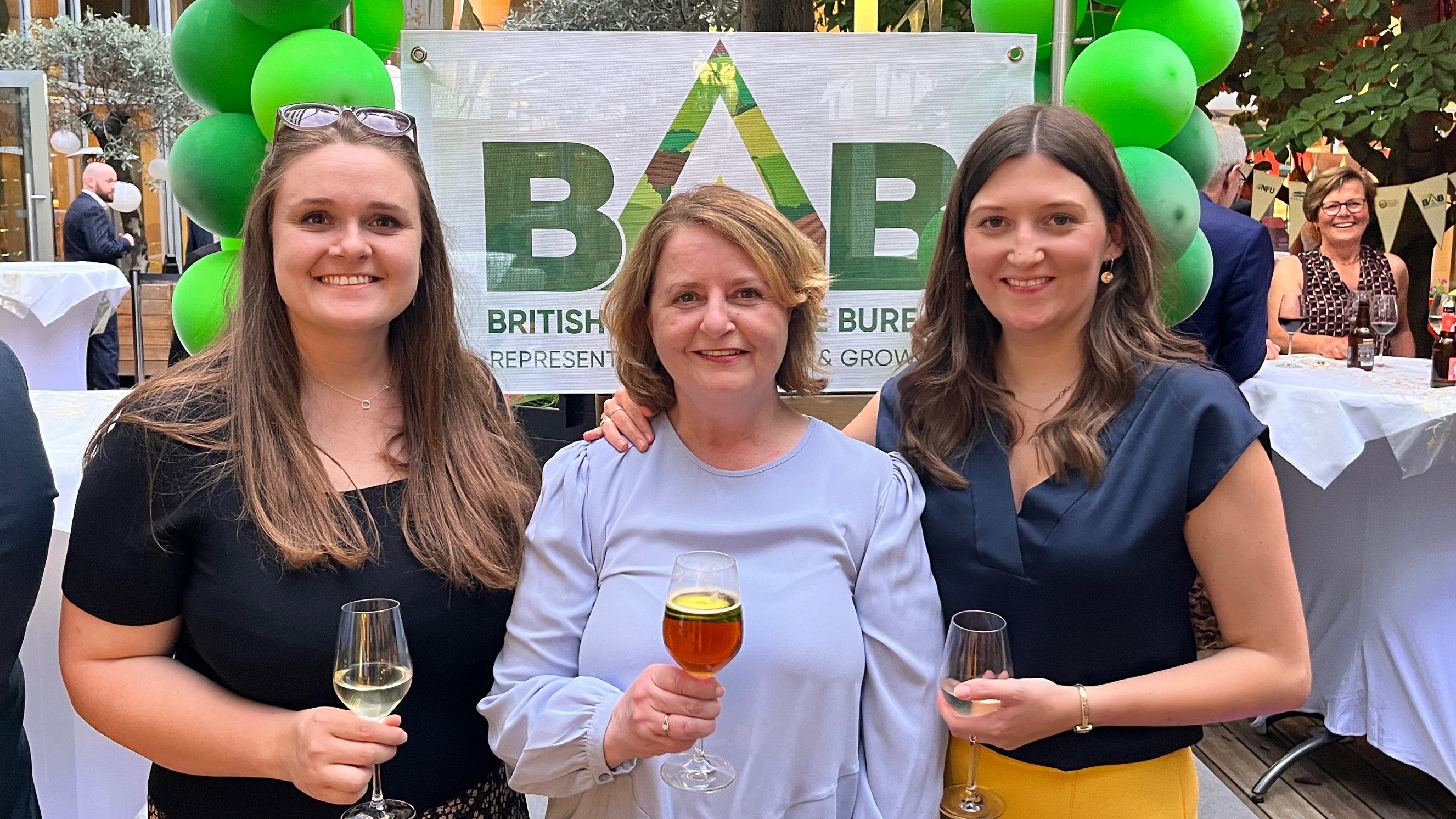 Verity Richards, Michelle Hickey, Jenny Brunton recently celebrating BAB's 50th